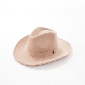 ASOS DESIGN Felt Cowboy Hat Pink